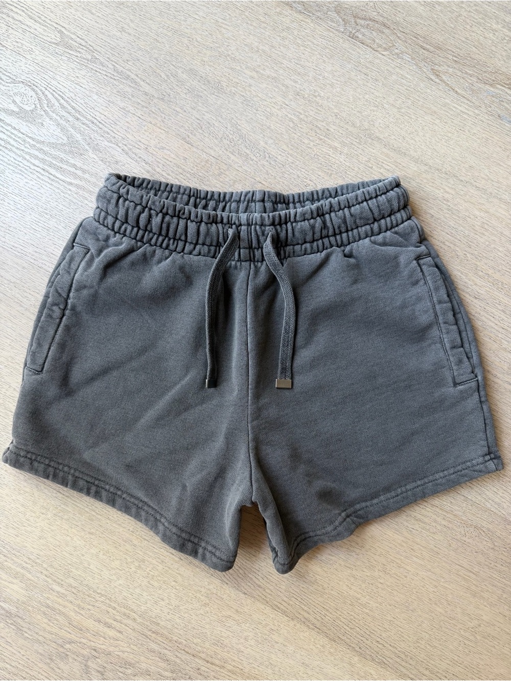 TALENTLESS Charcoal High-Waist Drawstring Shorts